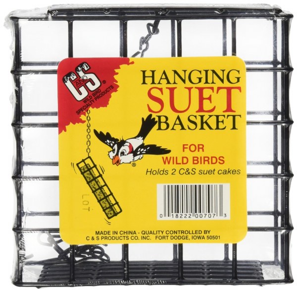 C&S Double Hanging Suet Basket, Black Pet Store, Dog Food, Cat