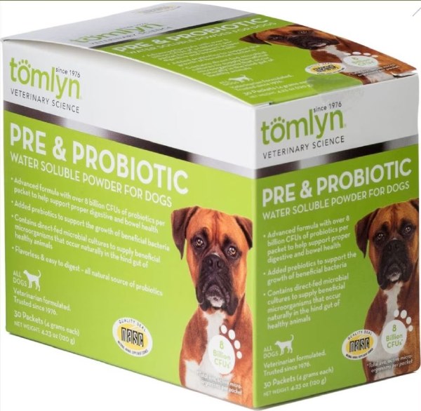 Tomlyn pre & sale probiotic powder for dogs