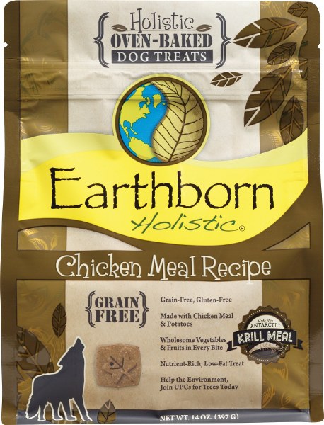 Earthborn Holistic Grain Free Chicken Meal Recipe Oven Baked Dog Treats 14oz Pet Store Dog Food Cat Supplies More Burton Flint Mi Magoo S Pet Outlet