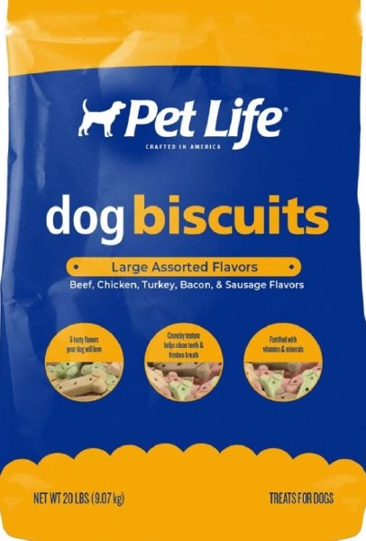 Pet life 2024 dog biscuits