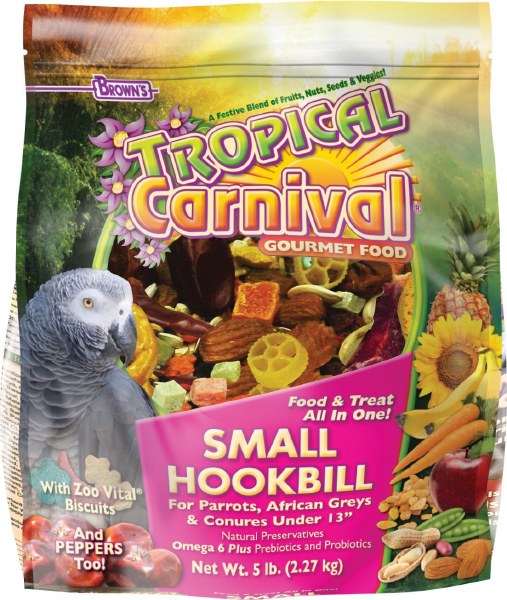 tropical carnival parrot food