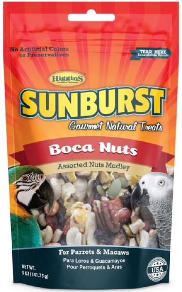 Higgins Sunburst Gourmet Boca Nut Bird Treats 5oz Pet Store Dog