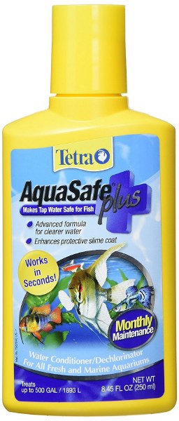Tetra AquaSafe Plus Water Conditioner Makes Tap Water Safe for Fish –