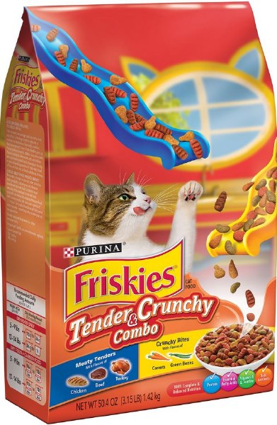 Purina Friskies Tender and Crunchy Combo Adult Dry Cat Food 3.15