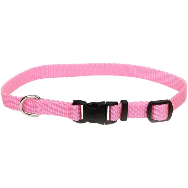 Coastal Pet Adjustable Nylon Tuff Collar in Neon Pink