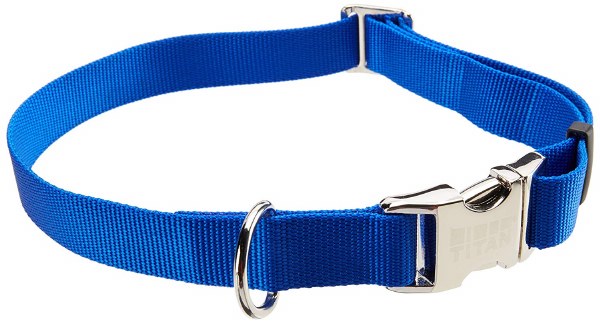 1 inch x 18 26 inch Adjustable Titan Collar Blue Pet Store Dog