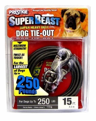 Extra large dog hot sale tie out cable