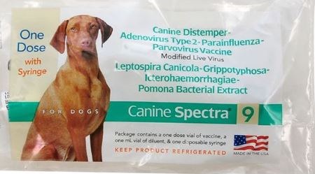 9 in sale 1 dog vaccine