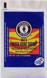 San Fransisco Frozen Brine Shrimp Flat, 4oz