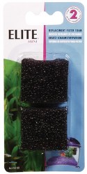 Marina Elite Mini Foam Filter Inserts Designed for the Elite Mini Underwater Filter, 2 pack