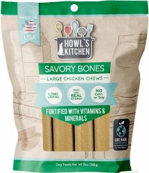 Howl's Kitchen Chicken Chew Dogs, Dog Treats, Large, 13oz