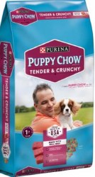 Purina Puppy Chow Tender and Crunchy with Real Beef, Dry Dog Food, 15lb