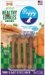 Healthy Edibles Puppy Turkey and Sweet Potato, Petite, 4count