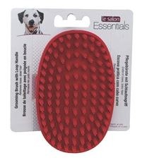 DogIt Le Salon Essentials Rubber Grooming Brush With Loop Handle