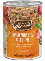 Merrick Grain Free Grammys Pot Pie Recipe with Chicken Canned Wet Dog Food 12.7oz