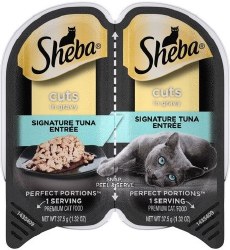 Sheba Perfect Portions Cuts in Gravy Signature Tuna Entree Grain Free, Wet Cat Food, 2.6oz