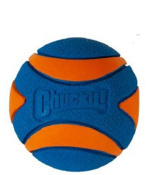 ChuckIt! Ultra Squeaker Ball, Blue and Orange, Large