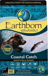 Earthborn Holistic Coastal Catch Salmon and Whitefish Grain Free Natural Adult Dry Dog Food 4 lbs
