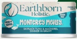 Earthborn Holistic Monterey Medley Recipe with Tuna and Mackerel Grain Free Canned, Wet Cat Food, 5.5oz