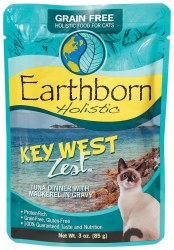 Earthborn Holistic Key West Zest Tuna Dinner with Mackerel in Gravy Grain Free Wet Cat Food 3oz