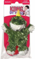 Kong Dr Noyz Frog Plush Dog Toy, Extra Small