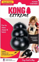 Kong Extreme, Ultra-durable, Rubber, Black, Small