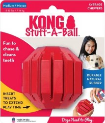 Kong Stuff-A-Ball, Dog Toy, Red, Large