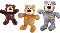 Kong Wild Knots Bear Plush Dog Toy, Assorted Colors, Small Medium