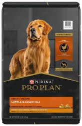 Purina Pro Plan Complete Adult Shredded Blend Chicken and Rice Formula, Dry Dog Food, 18lb