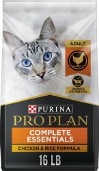 Purina Pro Plan Chicken and Rice Recipe with Probiotics High Protein Adult Dry Cat Food 16lb