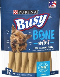 Purina Busy Bone Mini Pouch, Dog Treats, 21oz