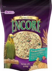 FMBrowns Premium Encore Parakeet, Bird Food, 2lb