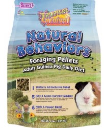 FMBrown's Tropical Carnival Foraging Pellets, Guinea Pig Food, 4lb