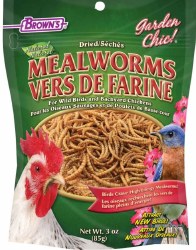 FMBrowns Garden Chic Dried Mealworms Wild Bird Food and Poultry Treats 3oz