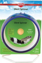 Kaytee Silent Spinner Small Animal Exercise Wheel, Assorted Colors, Mini, 4.5"