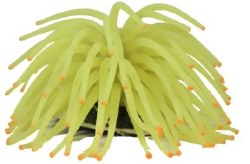 GloFish Anemone Aquarium Ornament, Yellow, Small