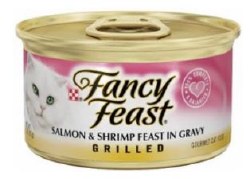 Pruina Fancy Feast Grilled Salmon and Shrimp, Wet Cat Food, 3oz