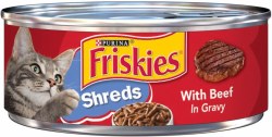 Purina Friskies Shredded Beef, Wet Cat Food, 5.5oz