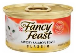 Purina Fancy Feast Savory Salmon Feast, Wet Cat Food, 3oz