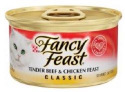 Purina Fancy Feast Classic Beef and Chicken, Wet Cat Food, 3oz