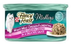 Purina Fancy Feast Medleys Chicken Florentine, Wet Cat Food, 3oz