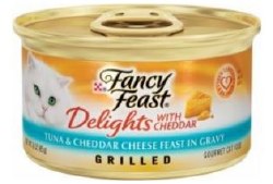 Purina Fancy Feast Delight Tuna and Cheddar, Wet Cat Food, 3oz