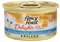 Purina Fancy Feast Delight Whitefish and Cheese, Wet Cat Food, 3oz