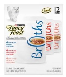 Purina Fancy Feast Broth Classic, Wet Cat Food, 12 pack, 1.4oz