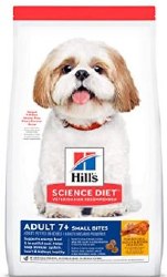 Hills Science Diet Adult 7yr Small Bites Chicken Meal, Barley and Brown Rice Dry Dog Food 15lb