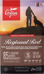 Orijen Grain Free Regional Red, Dry Dog Food, 4.5lb