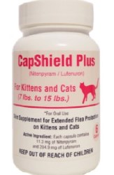 CapShield Plus Flea Protection Tablets for Cats and Kittens, 7-15lb 6 count