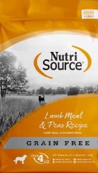 NutriSource Grain Free Lamb Meal and Pea Formula with Salmon Meal Protein Dry Dog Food 30 lbs