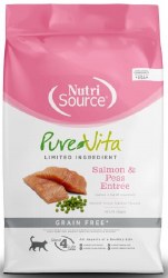 PureVita Grain Free Salmon Entree, Dry Cat Food, 15lb
