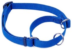 5/8 inch x 10-14 inch Adjustable Collar Blue